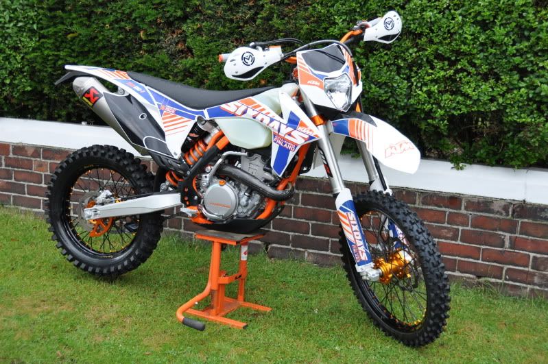 KTM EXC-F With White Plastics